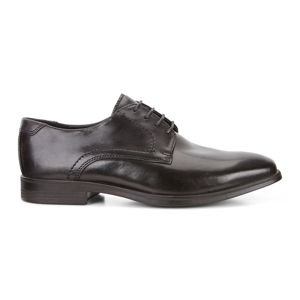 ECCO Mens Dress Shoes Black - Melbourne Tie - GIP-389125